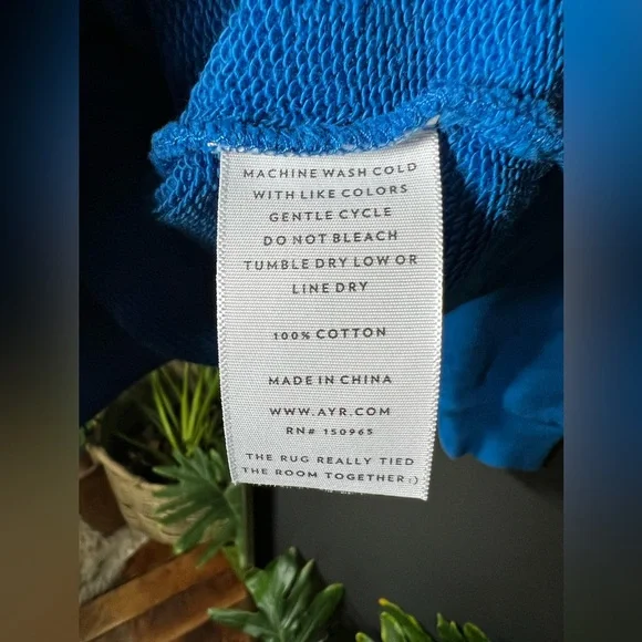 AYR The BFF Crewneck Sweatshirt in Lagoon size xs - Picture 6 of 7